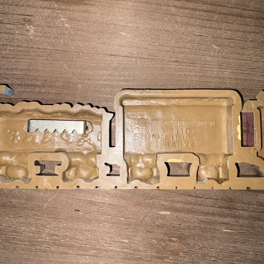 Vintage 1990 Train Wall Decor Nursery Art Made in USA Multicolor Burwood